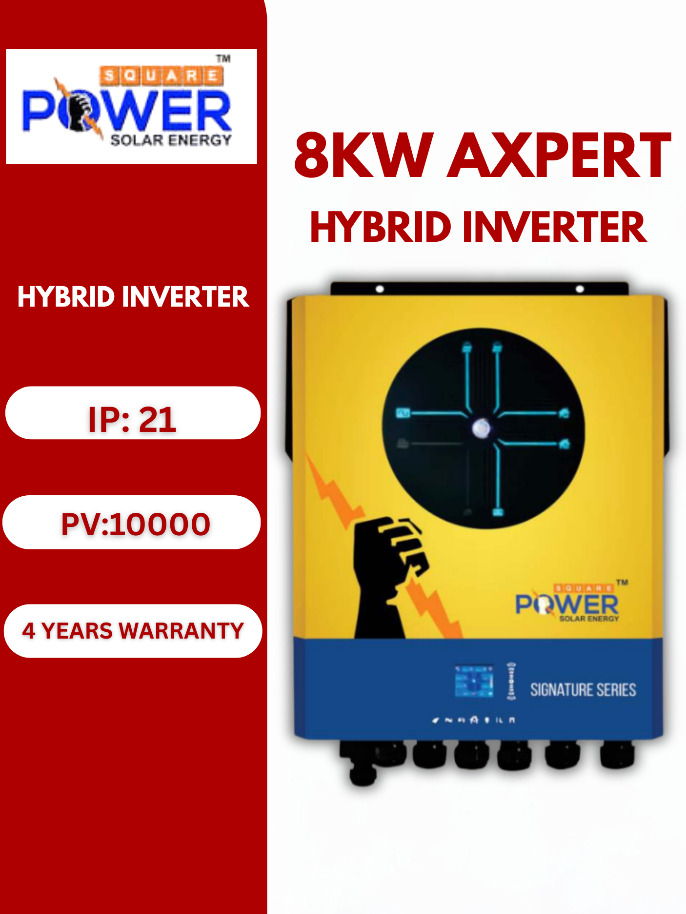 POWER SQURE Signature Series Axpert Ultra 8KW PV-10000