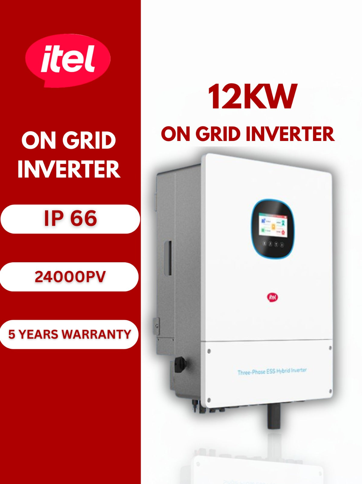 ITEL 12Kw IP66 ONGRID INVERTER