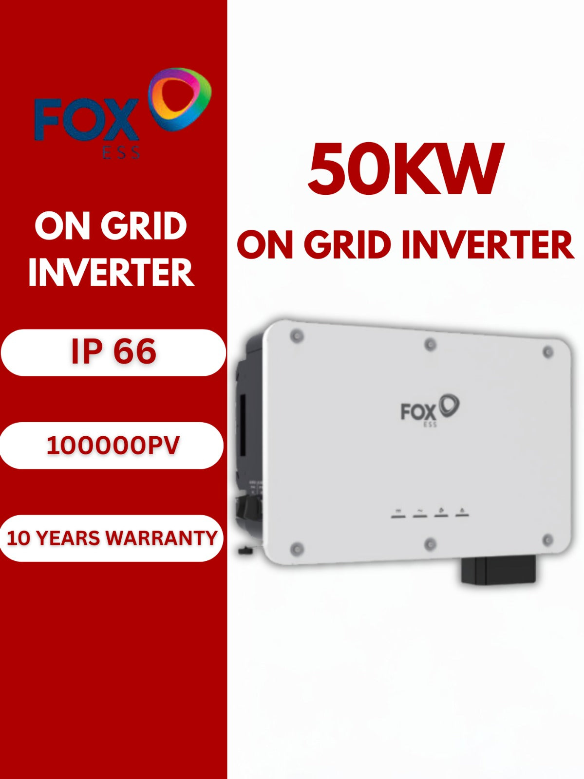 FOXESS 50Kw V50 ONGRID SOLAR INVERTER