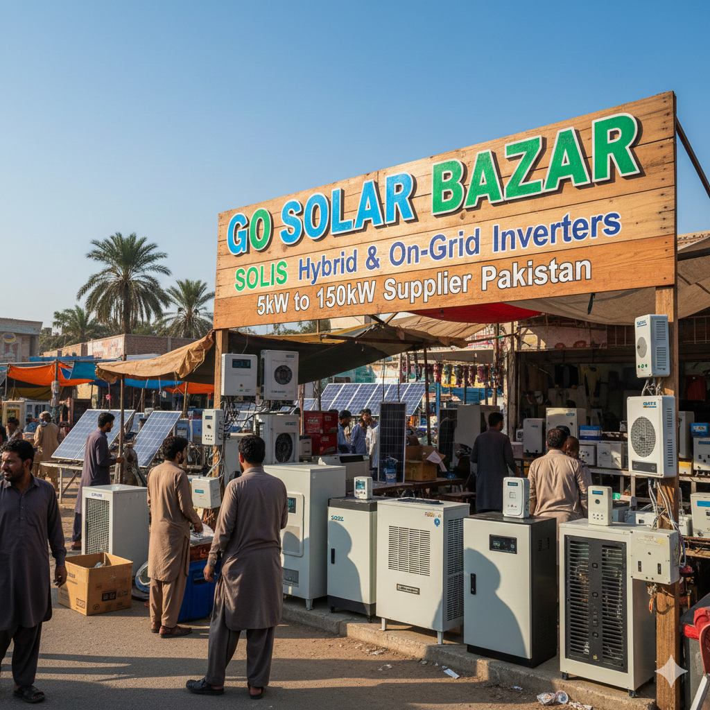 Go Solar Bazar – SOLIS Hybrid & On-Grid OnGrid Inverters 5kW to 150kW Supplier Pakistan