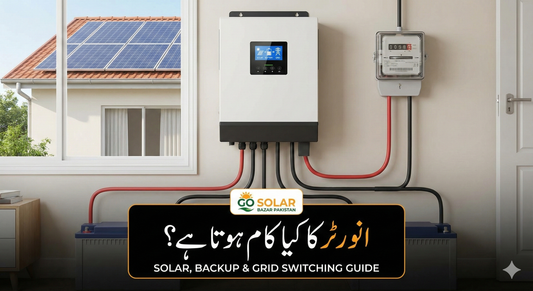 Inverter Ka Kiya Kaam Hota Hai? Solar, Backup Aur Grid Switching ki Complete Guide – Go Solar Bazar Pakistan