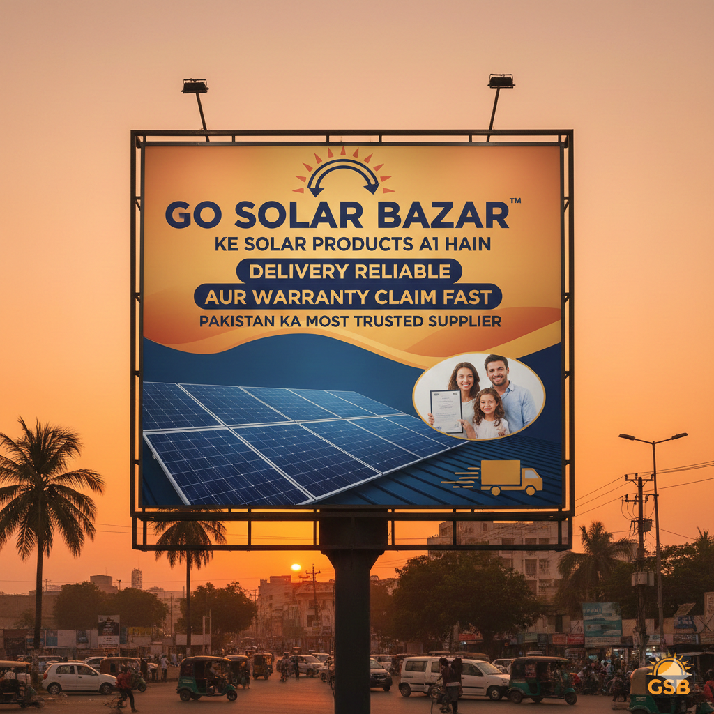 Go Solar Bazar Ke Solar Products A1 Hain, Delivery Reliable Aur Warranty Claim Fast – Pakistan Ka Most Trusted Supplier