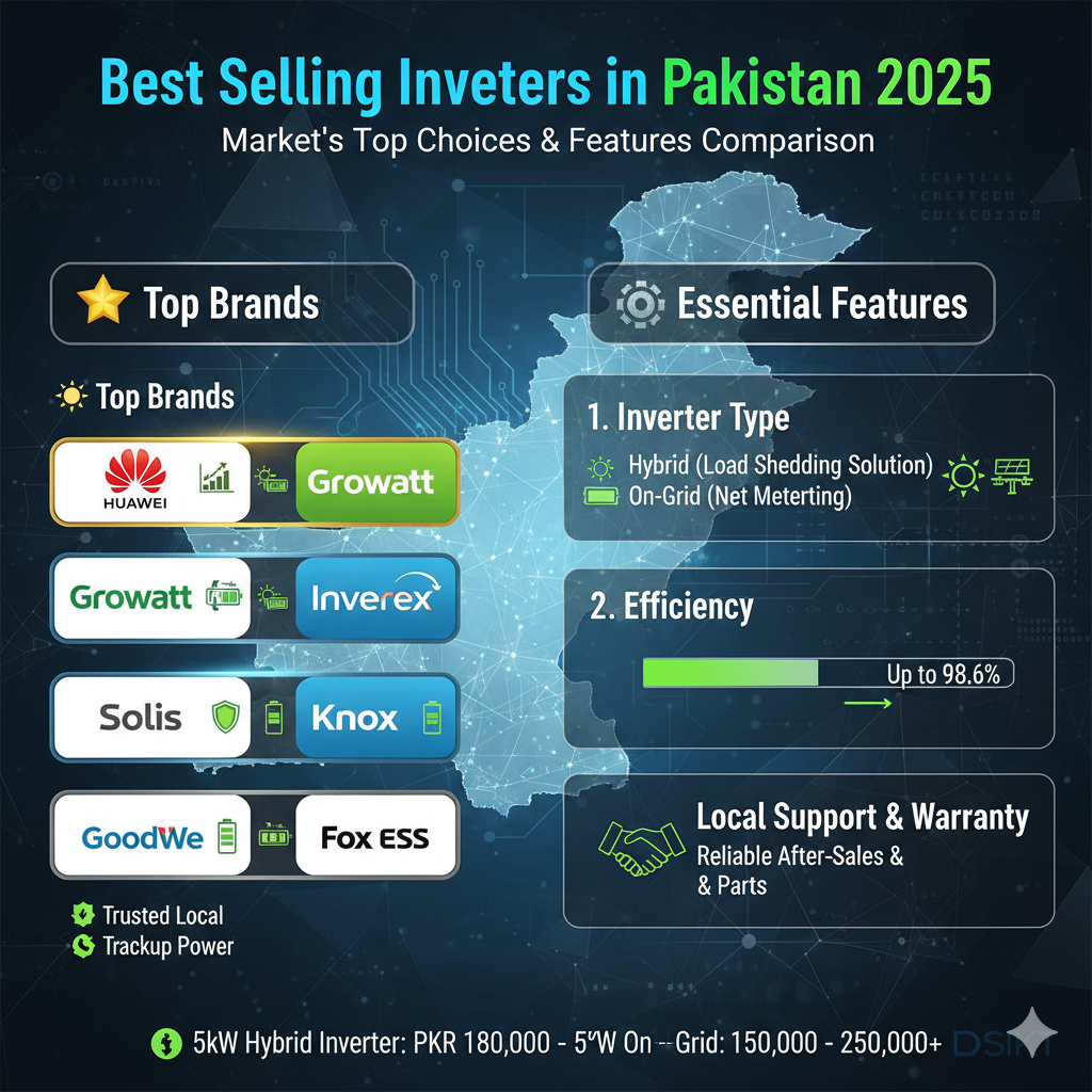 Best Selling Inverters in Pakistan 2025 — Market Ki Top Choices aur Features Ka Comparison
