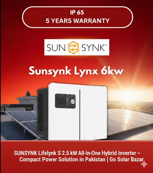 SUNSYNK Lifelynk S 2.5 kW All-in-One Hybrid Inverter – Compact Power Solution in Pakistan | Go Solar Bazar