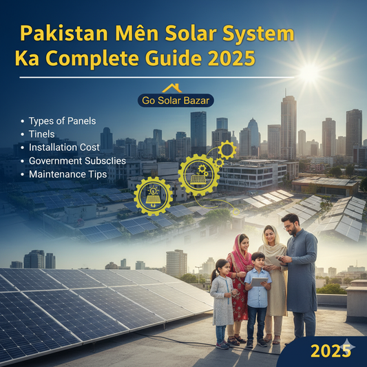 Pakistan Mein Solar System Ka Complete Guide 2025 | Go Solar Bazar
