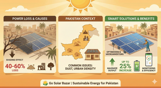 Solar Panel Shading Effect in Pakistan – Power Loss, Causes & Smart Solutions | Go Solar Bazar