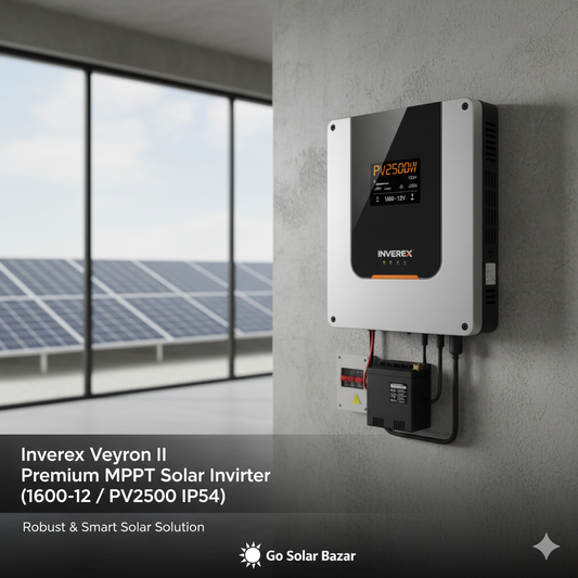 Inverex Veyron II Premium MPPT Solar Inverter (1600-12 / PV2500 IP54) – Robust & Smart Solar Solution | Go Solar Bazar