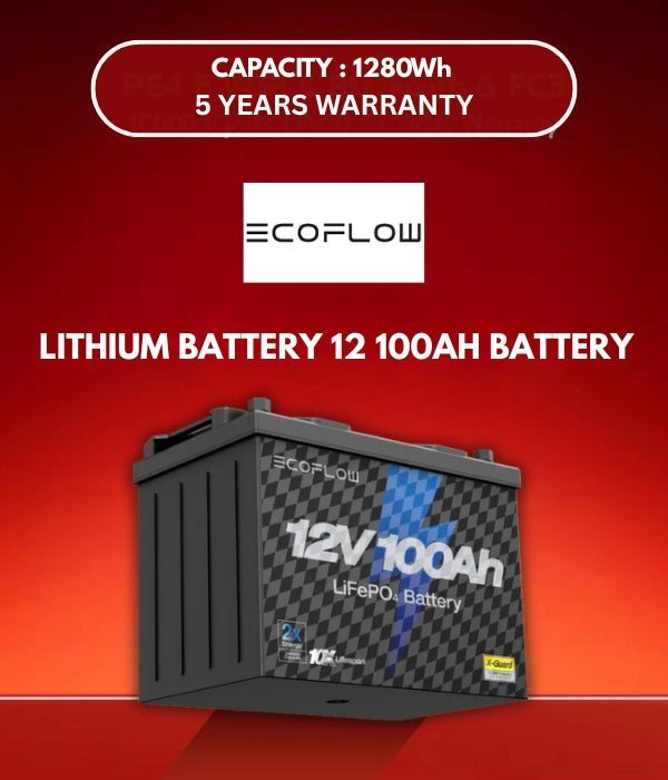 EcoFlow Lithium 12V 100Ah Battery