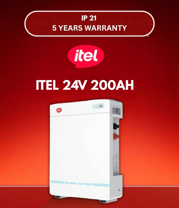 ITEL 24v 2.56KWh 200Ah LITHIUM ION BATTERY