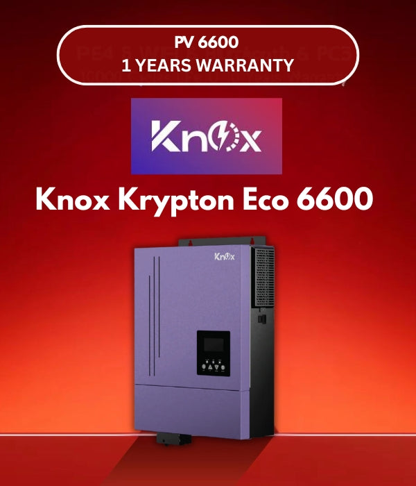 Knox Krypton Eco 6600 | 6.2KW Hybrid Solar Inverter With 6600W PV