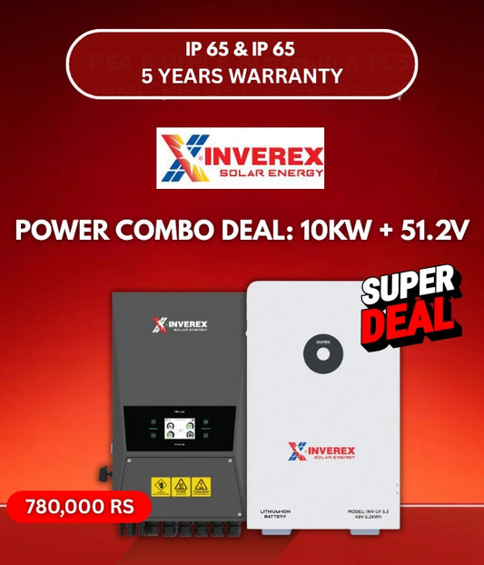 COMBO DEAL INVERTER & BATTERY : 10KW + 51.2V