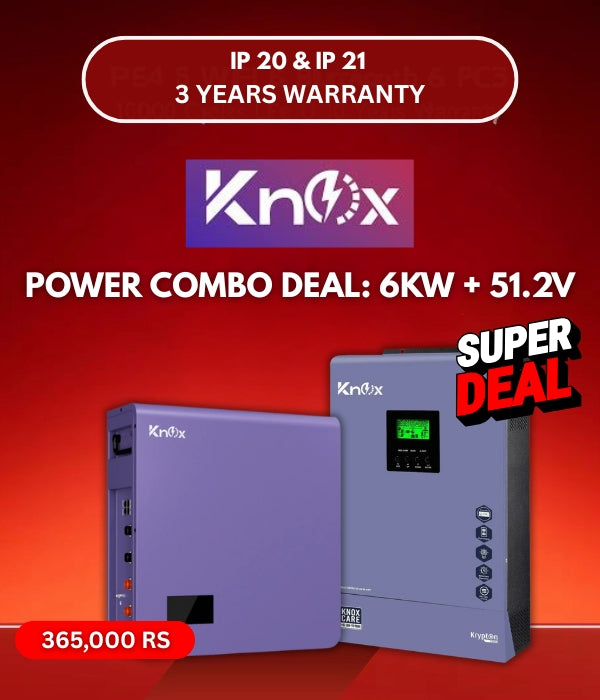 COMBO DEAL INVERTER & BATTERY : 6KW + 51.2V