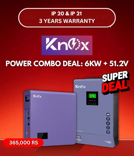 COMBO DEAL INVERTER & BATTERY : 6KW + 51.2V