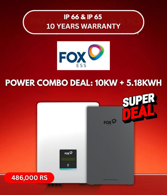 COMBO DEAL INVERTER BATTERY : 10kw + 5.18KWH