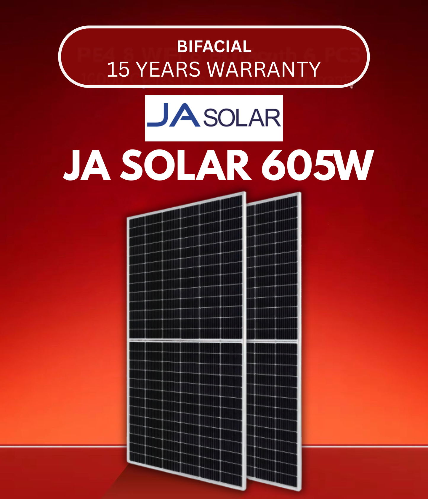 JA Solar 605W N-Type BiFacial