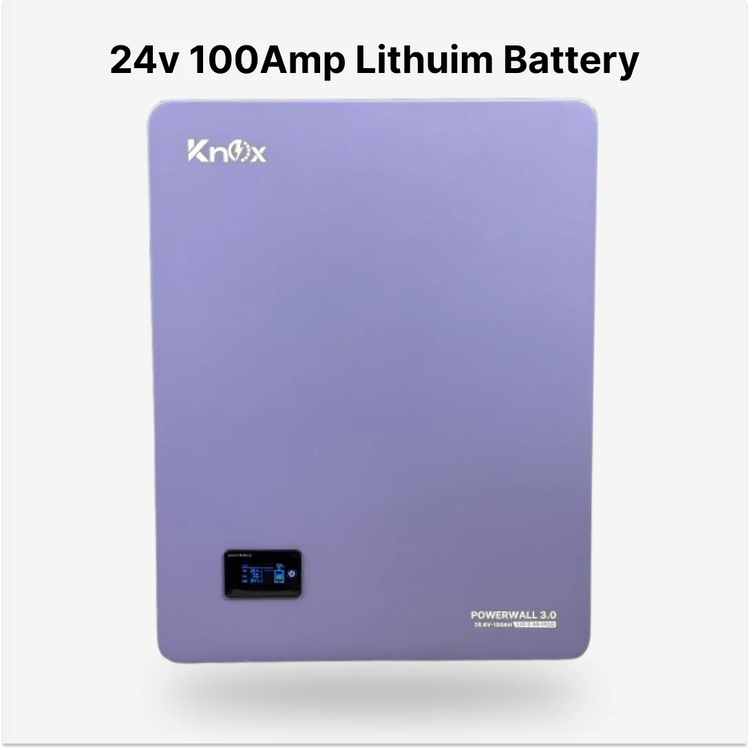 Knox Powerwall 3.0 24v 100Amp Lithuim Battery