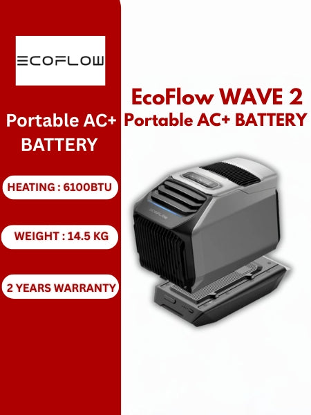 EcoFlow WAVE 2 Portable Air Conditioner + Add-on Battery