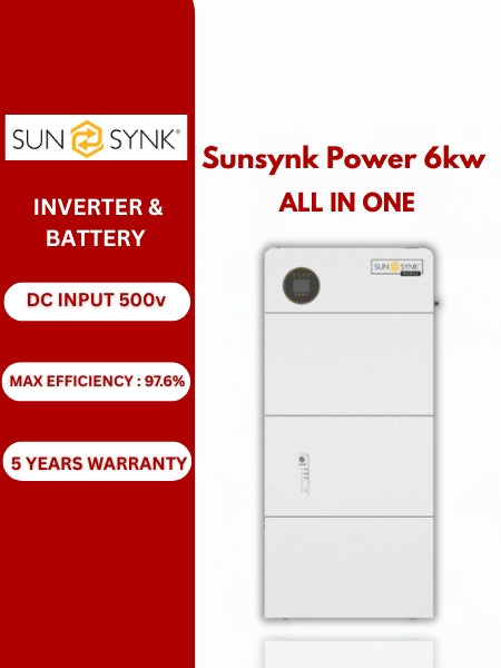 Sunsynk Powerlynk 6kW XLS All In One - Inverter 6kW + LiFePO4 Battery 5.12kWh