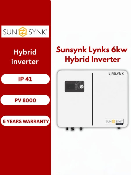 6KW Sunsynk Lynks Hybrid Inverter