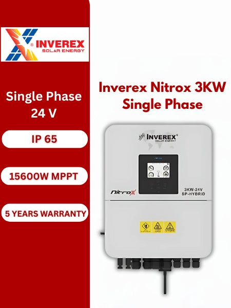 Inverex Nitrox 3KW - 24 V Hybrid Solar inverter (Single phase)