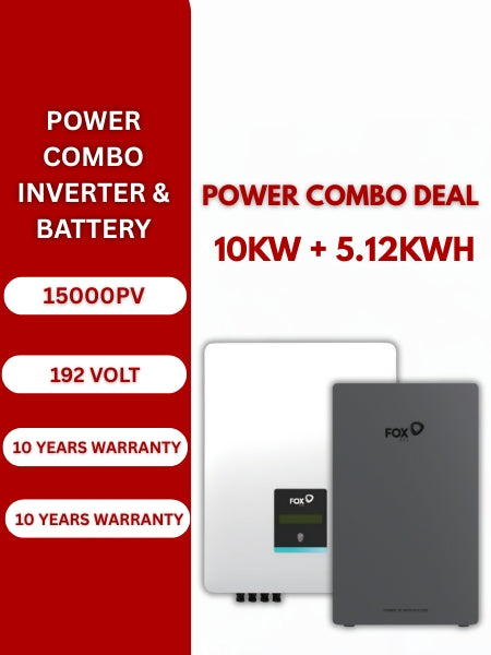 COMBO DEAL INVERTER BATTERY : 10kw + 5.18KWH
