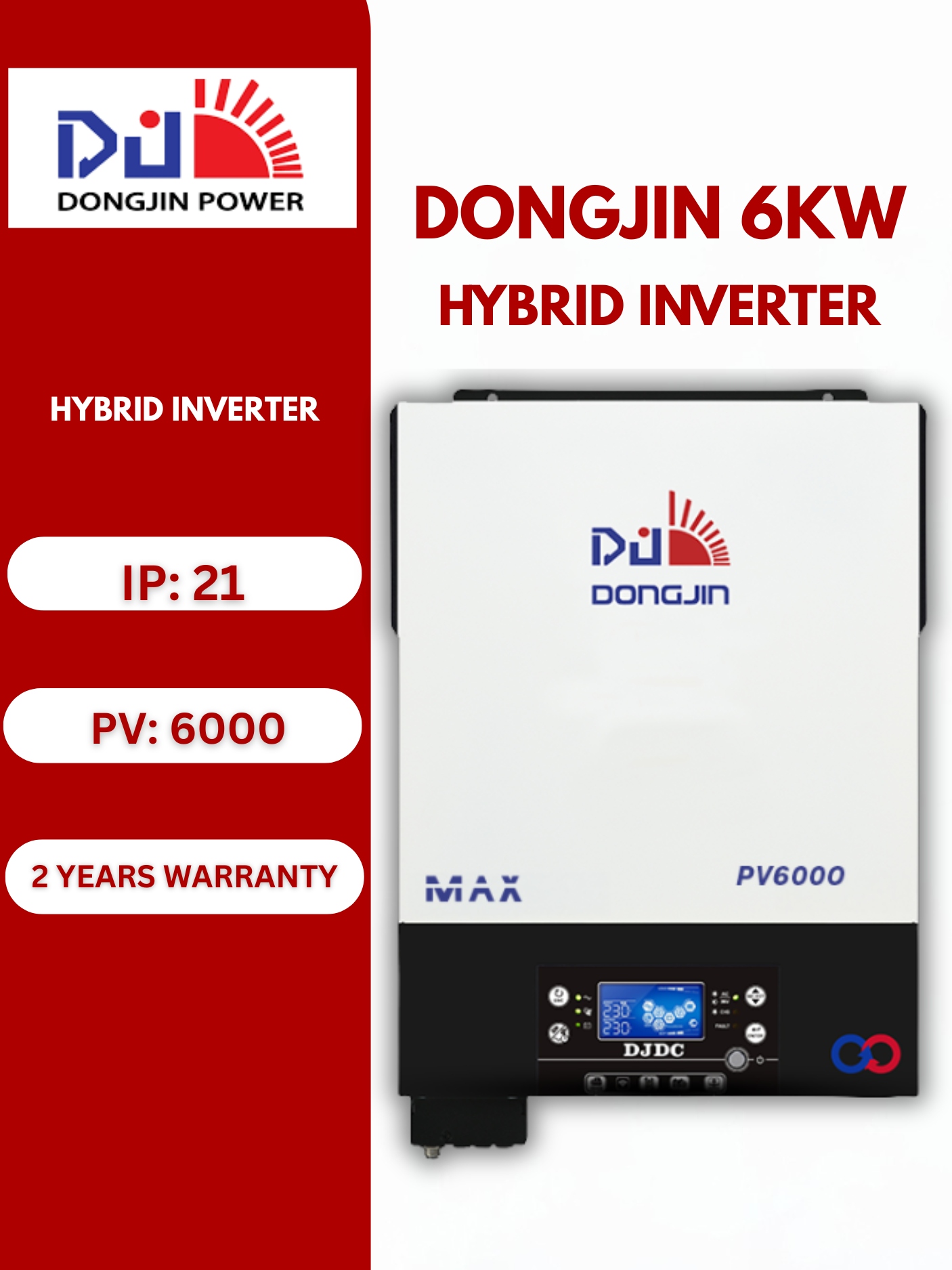 DONGJIN 6KW HYBRID INVERTER