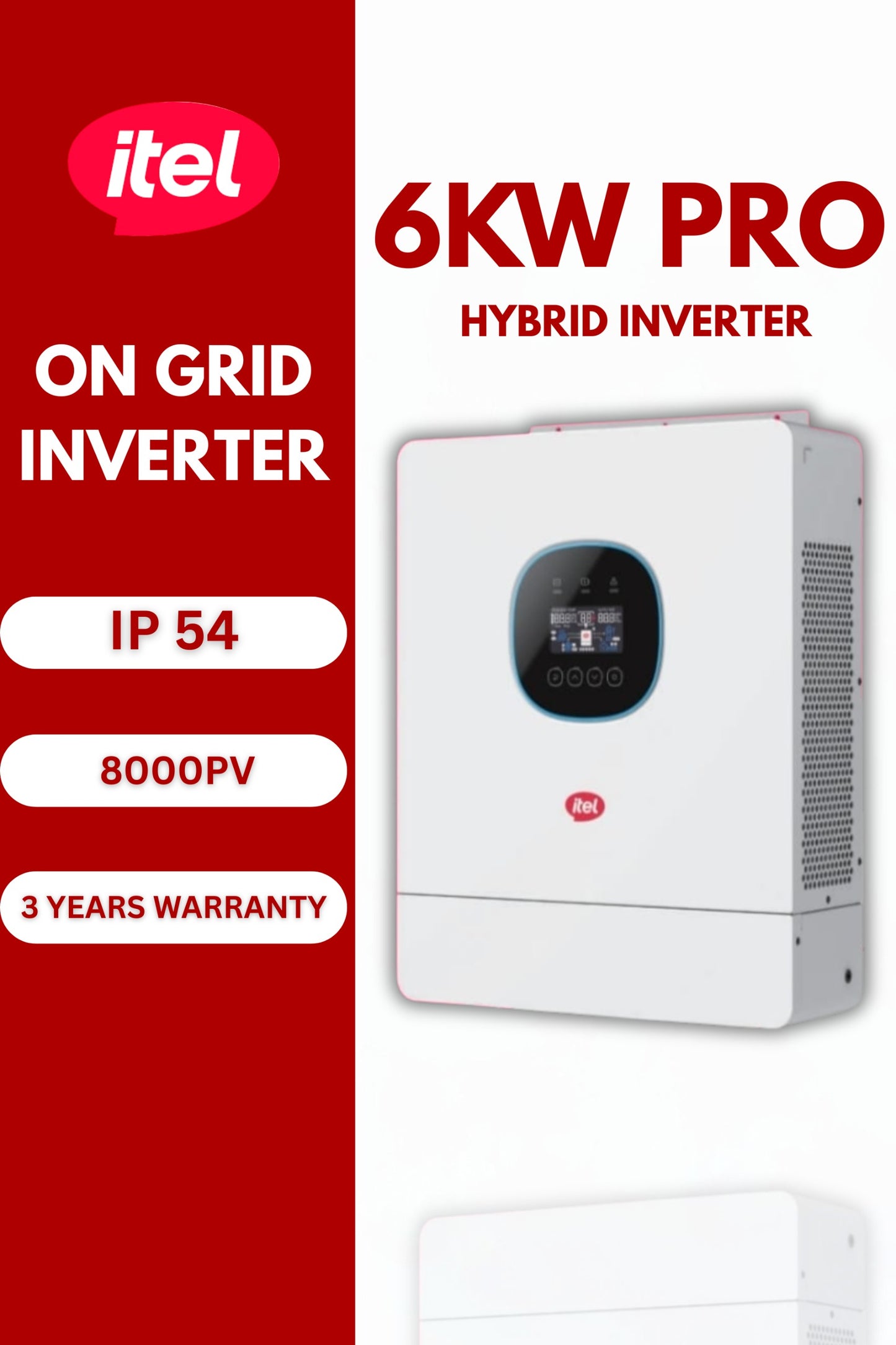 ITEL 6Kw PRO HYBRID INVERTER