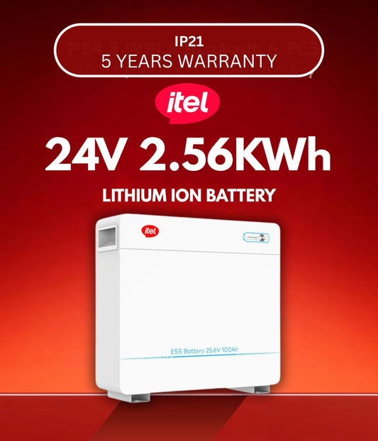 ITEL 24V 2.56KWh LITHIUM ION BATTERY