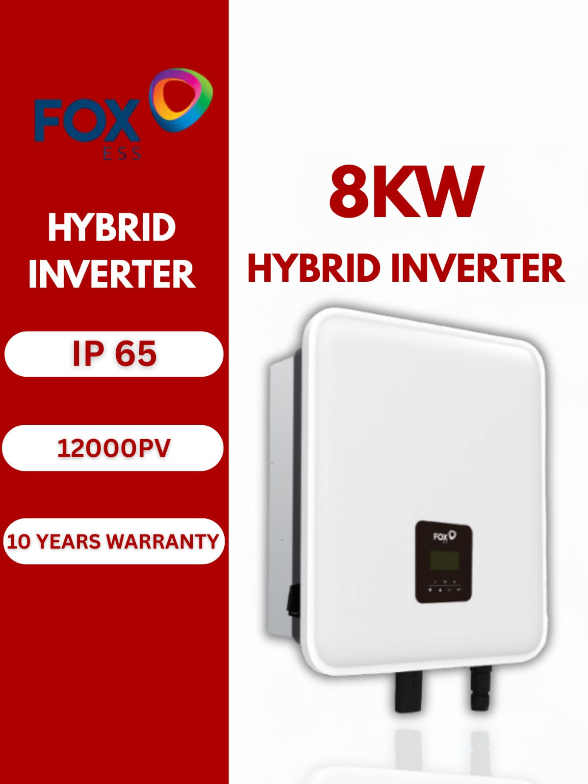FoxESS KH8 8kW Single-Phase Hybrid Inverter
