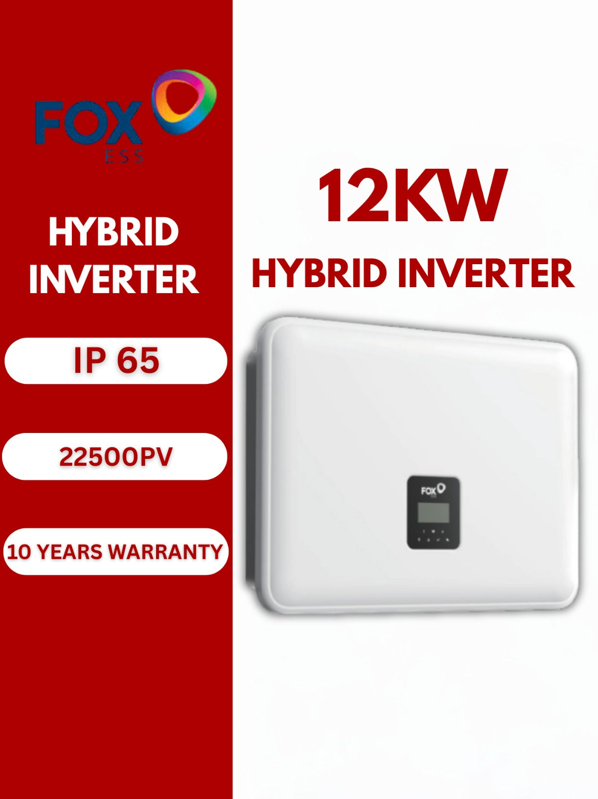 Fox H3-12-smart 12KW Hybrid Solar Inverter