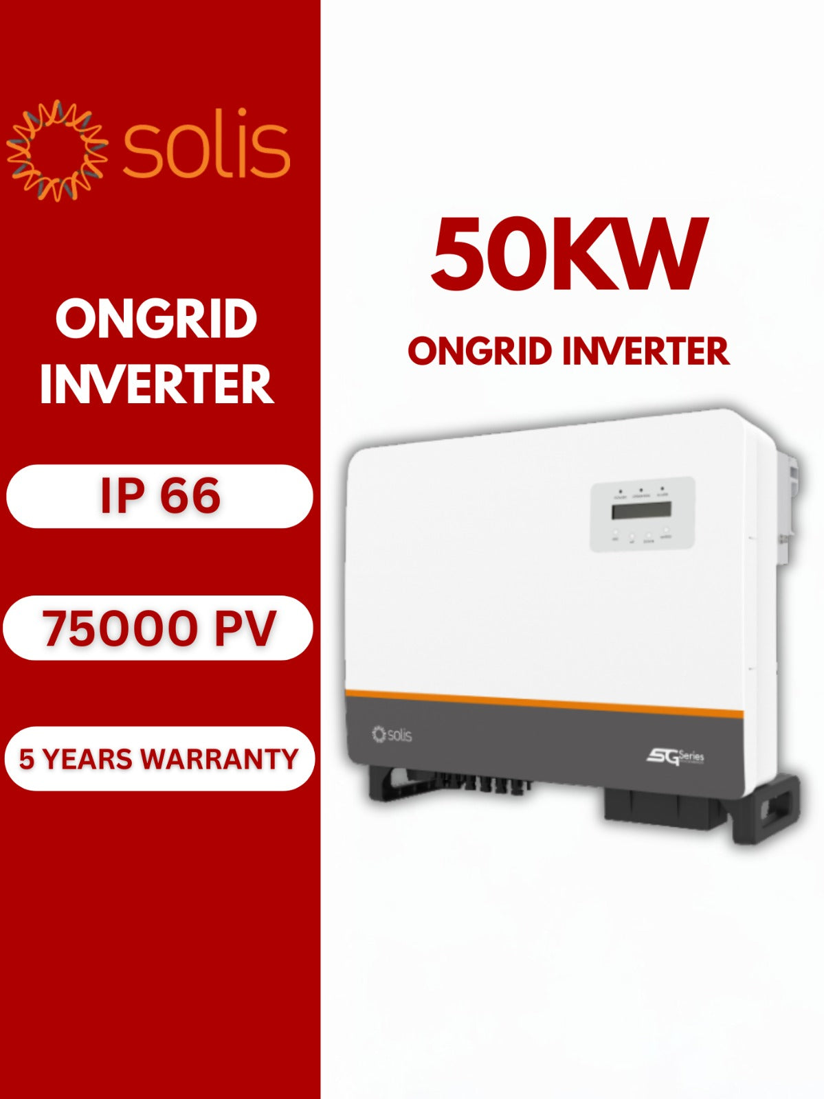 Solis S5-GC50k-HV three phase inverter