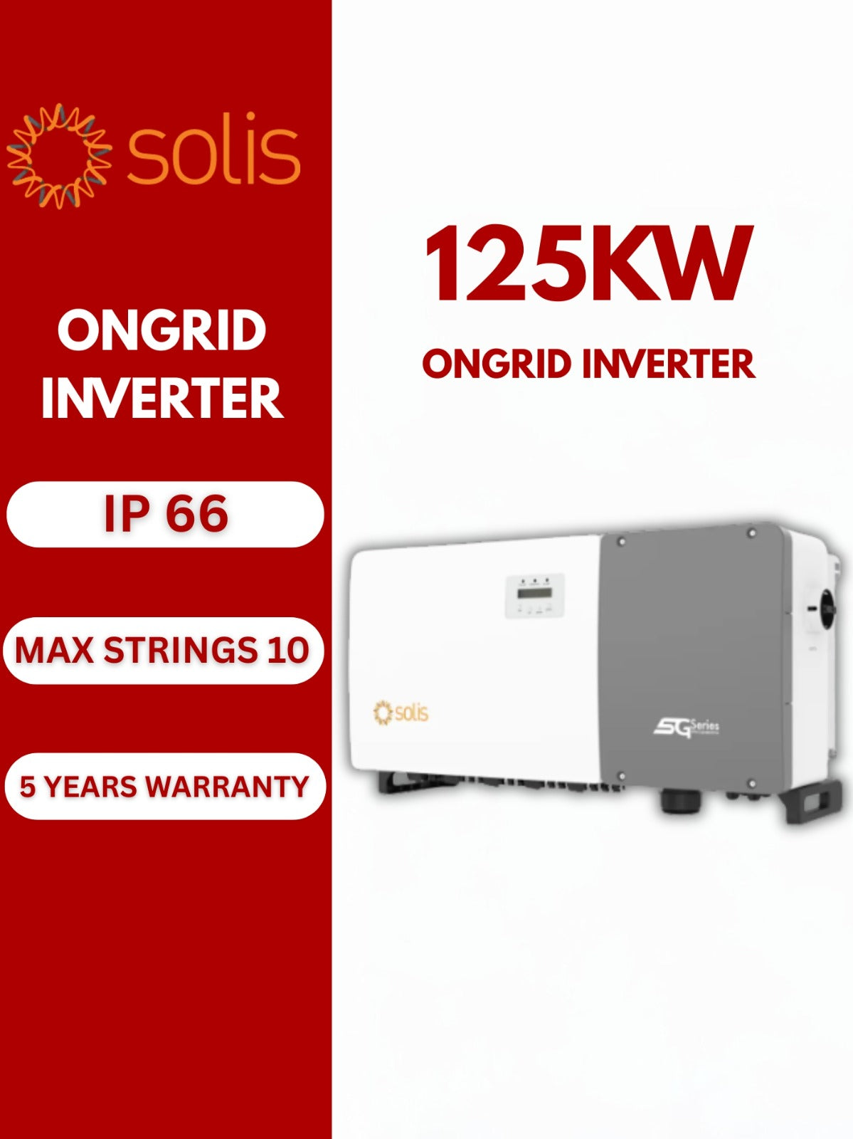 Solis 125kw Three Phase On-Grid Solar Inverter