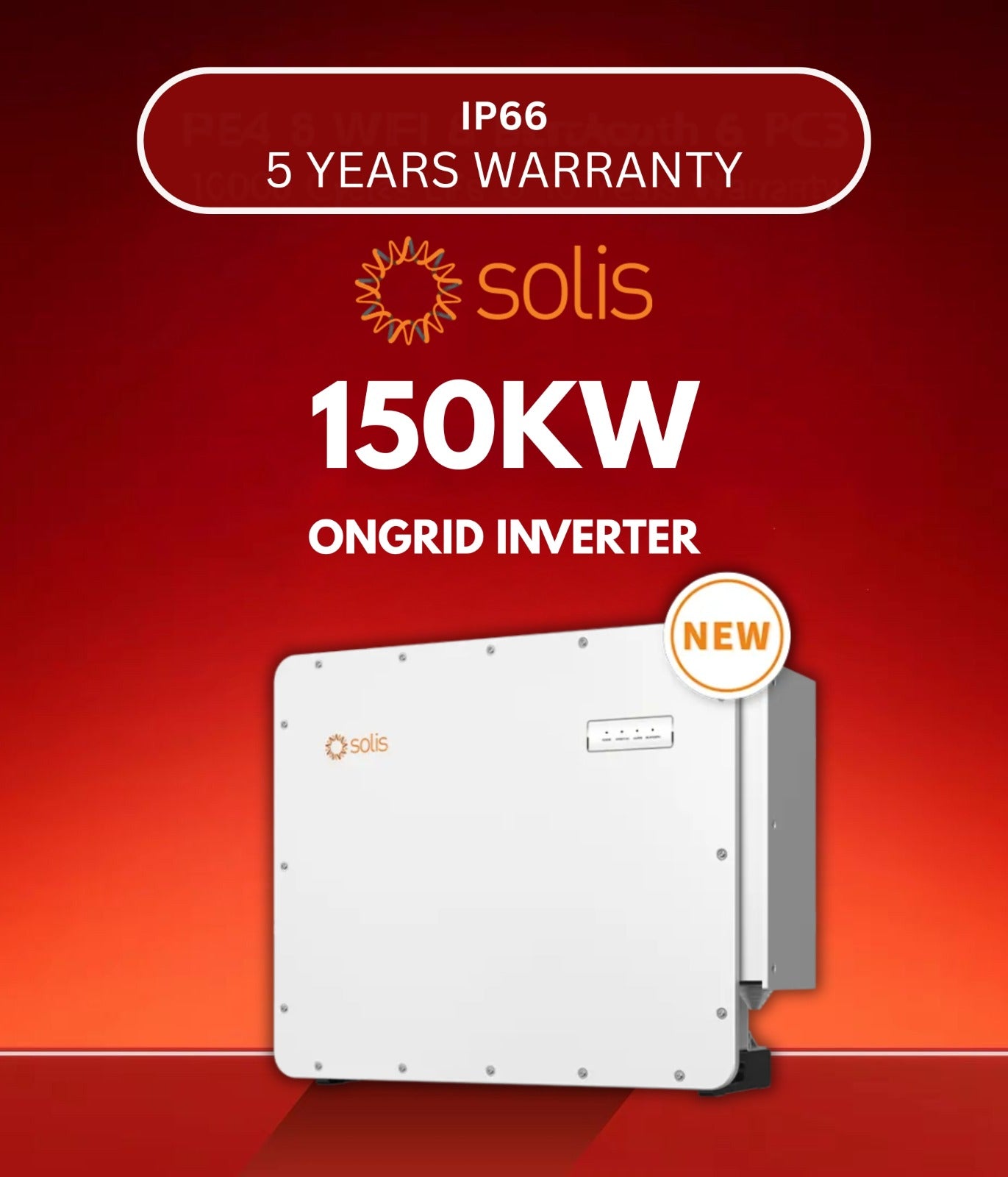 Solis S6-GC3P150K07-NV-ND, 150kW, Three Phase Inverter