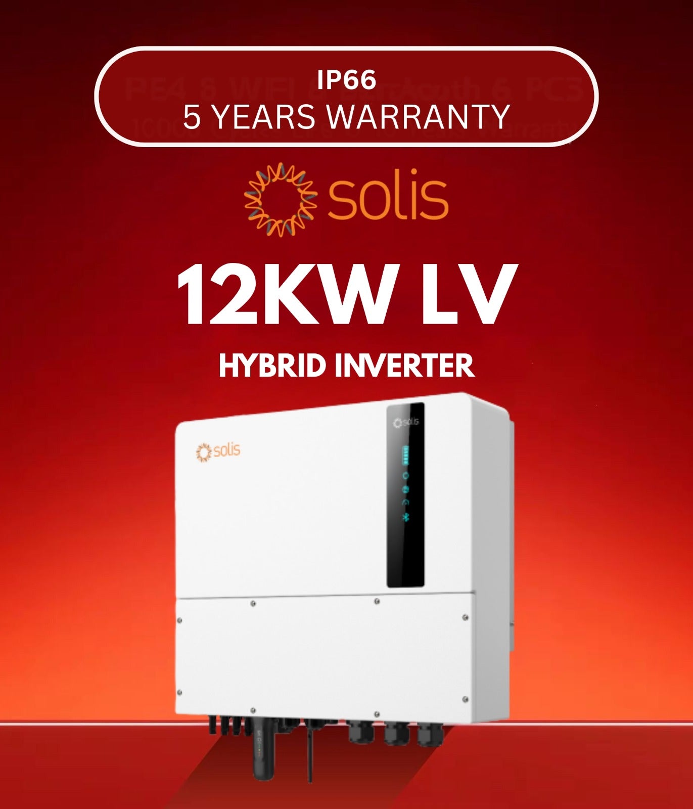 Solis S6-EH3P12K-LV-ND-H, 12kW, Three Phase Hybrid Energy Storage Inverter