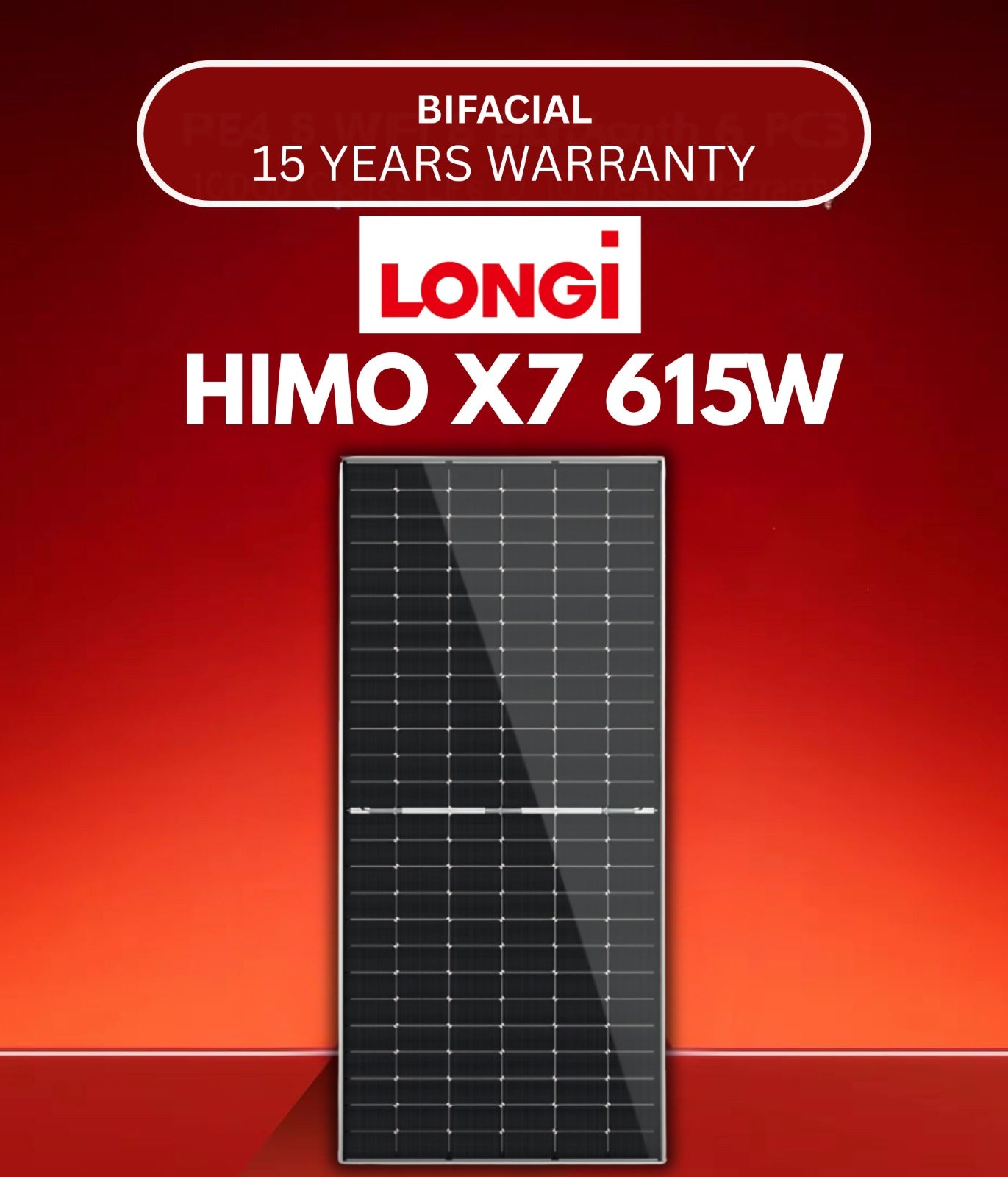 Longi Hi-MO 7 615W Bifacial Panel