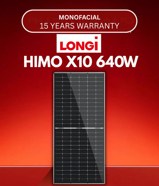 LONGi Hi MO X10 640W Monofacial Panel
