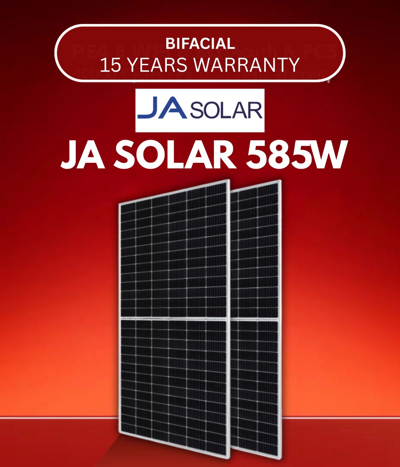 JA Solar 585W N-Type Bifacial Panel