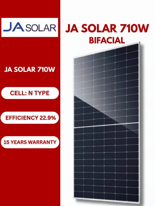 JA Solar 710W N-Type Bifacial Panel