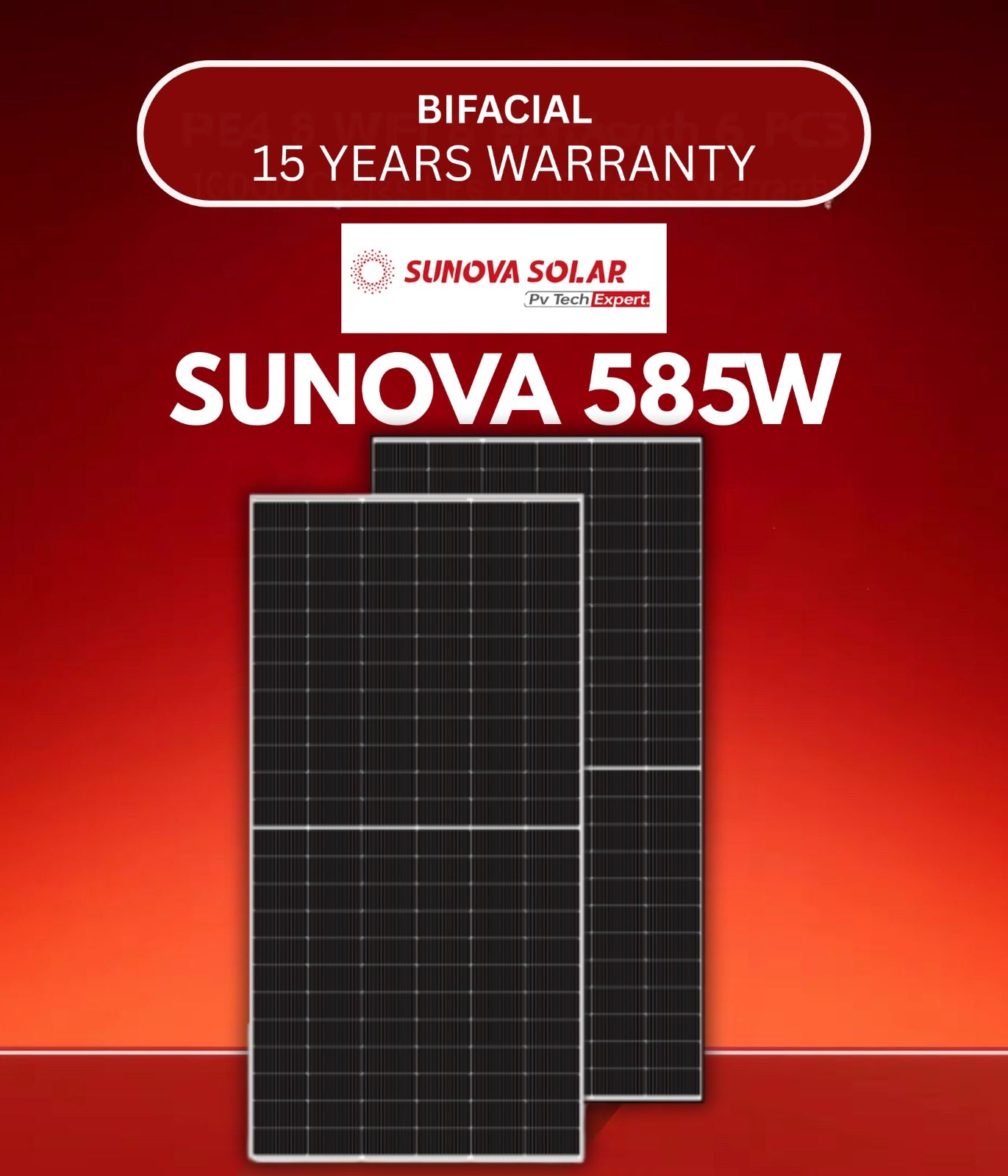 Sunova 585W Solar Panel Only For Karachi