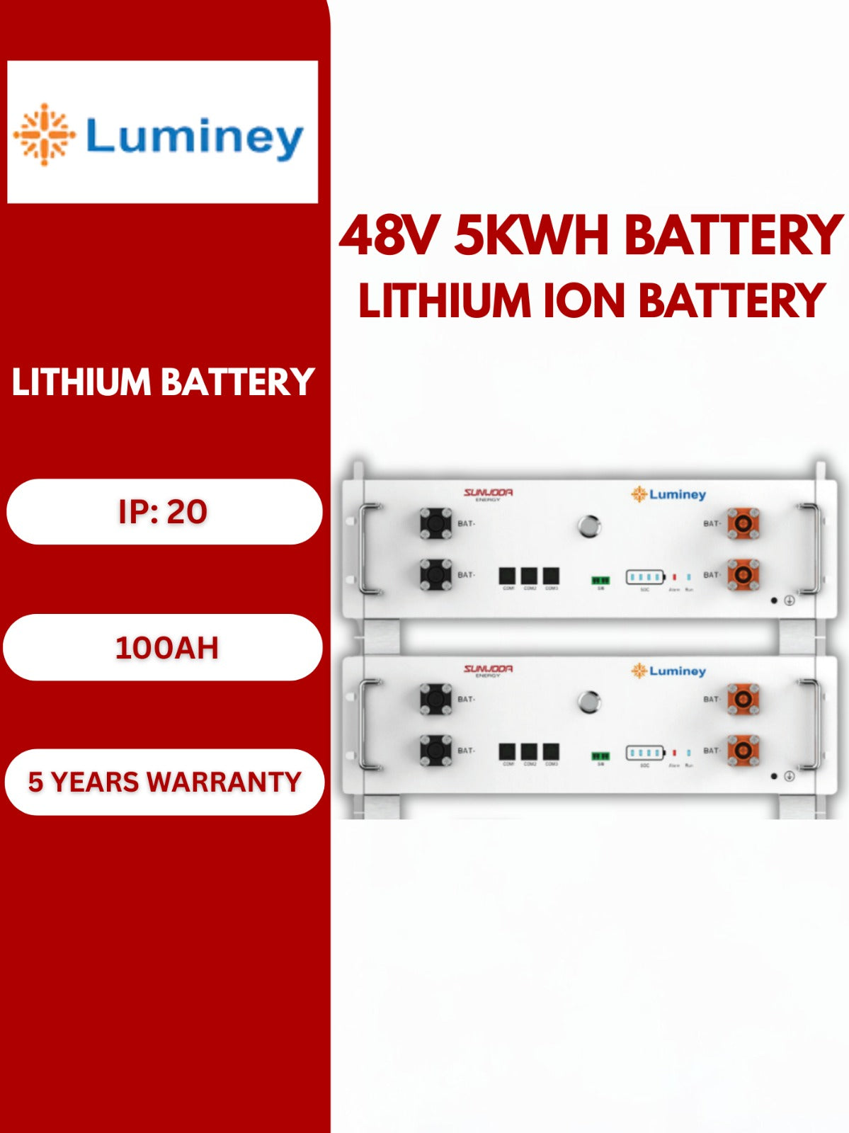 Luminey Sunwoda Energy Lithium Battery