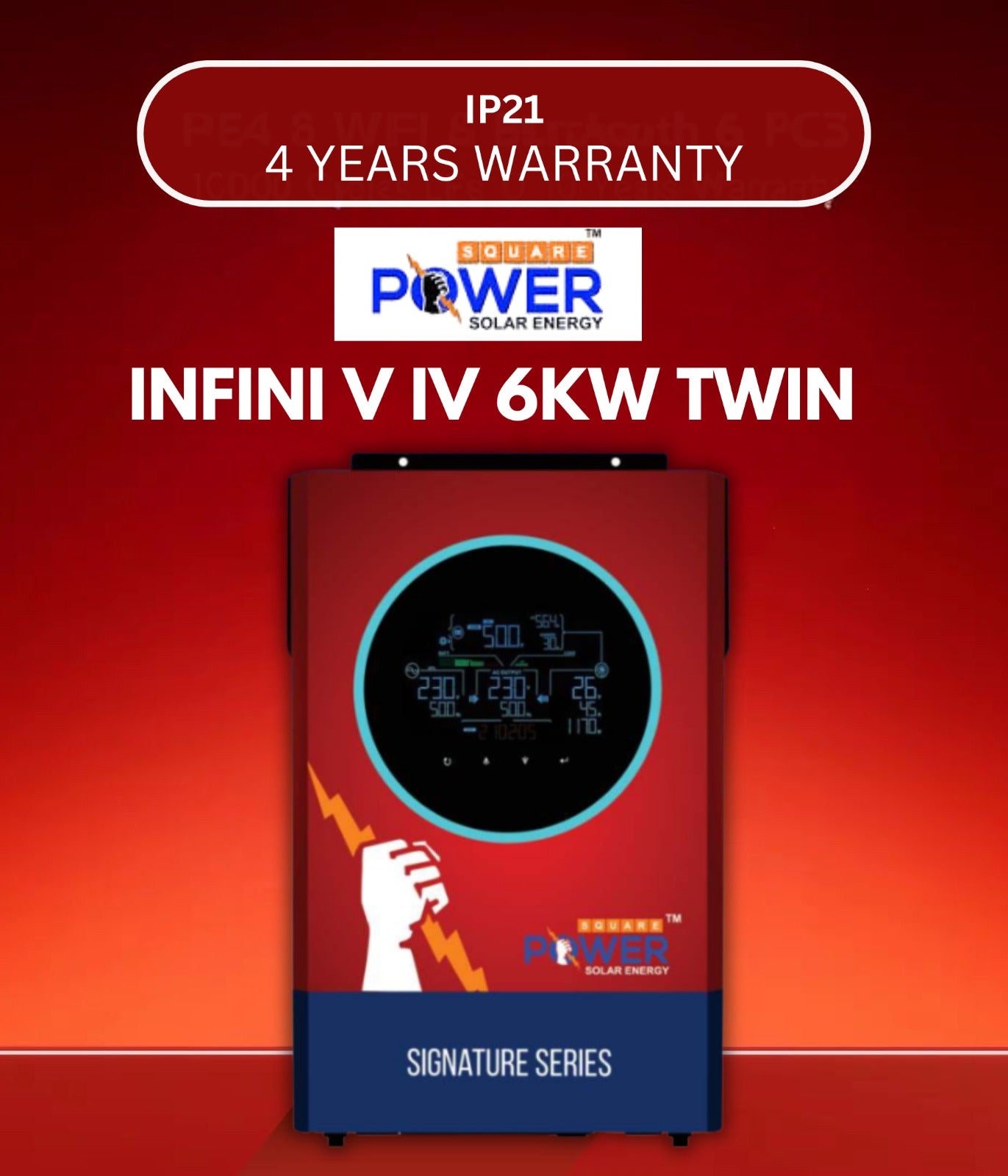 Power Square Hybrid Inverter PV7000