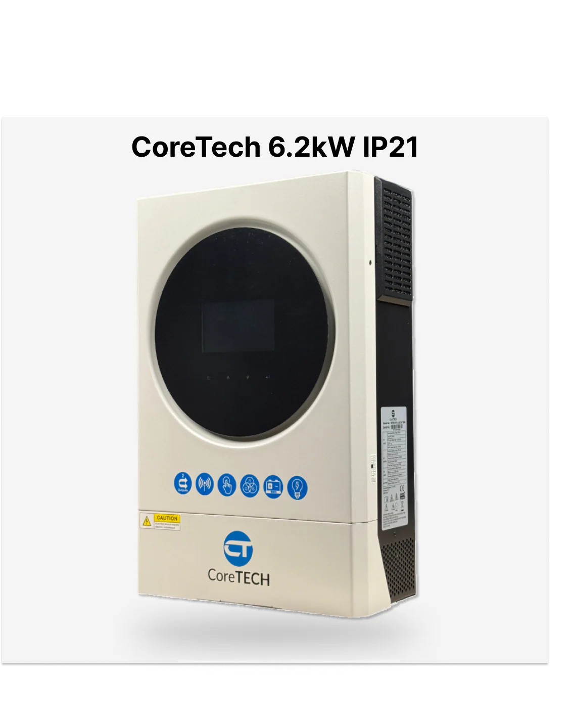 CoreTech 6.2kW IP21 Hybrid Solar Inverter